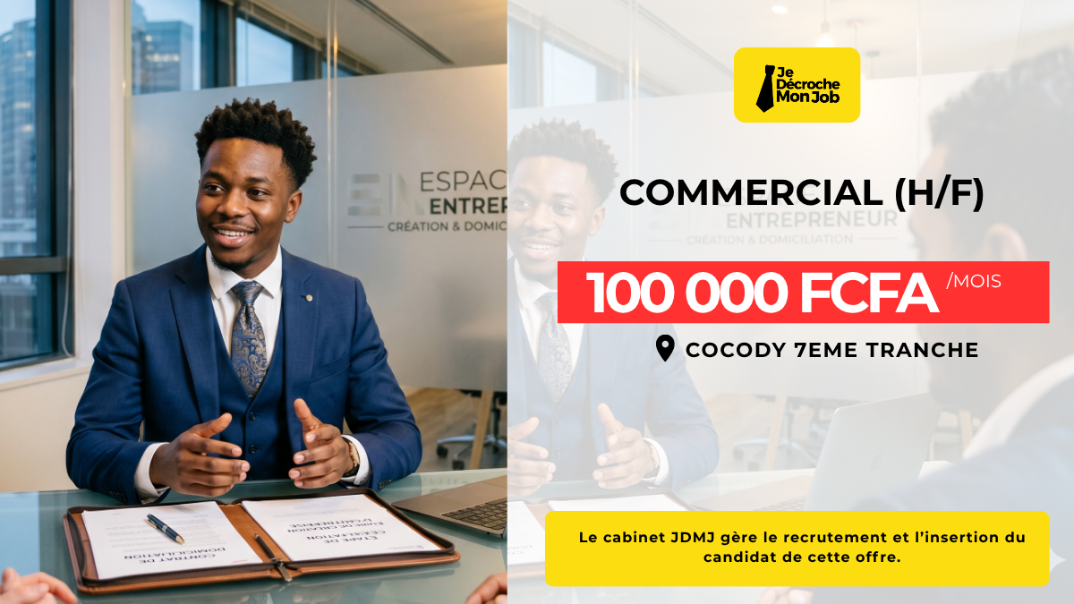 COMMERCIAL (H/F)   (Création & Domiciliation d’Entreprise)